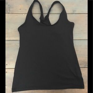Black workout tank
